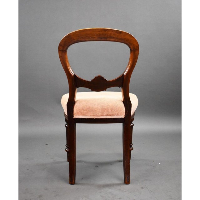 Mid 19th Century Victorian Mahogany Dining Chairs, 1860s, Set of 4 For Sale - Image 5 of 9