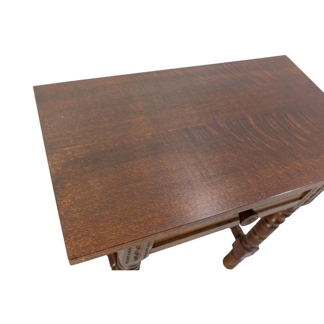 Wood Mid-Century Spanish Style Bedside Tables in Oak, France, 1960s, Set of 2 For Sale - Image 7 of 13