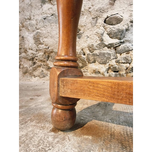 French Walnut Writing Table with Drawer, 1920s-1930s For Sale - Image 10 of 17
