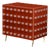 Italian Orange Pantry Cabinet in Murano Glass from Justfurnituress SRL For Sale