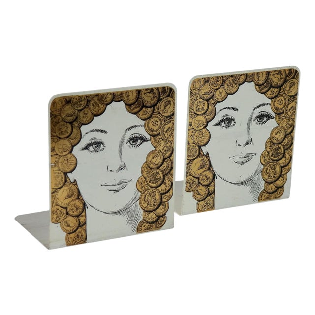 Bookends by Piero Fornasetti, Set of 2 For Sale