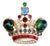 1950s Alfred Philippe for Trifari, Crown Trifari Gold Tone Crown Form Brooch For Sale