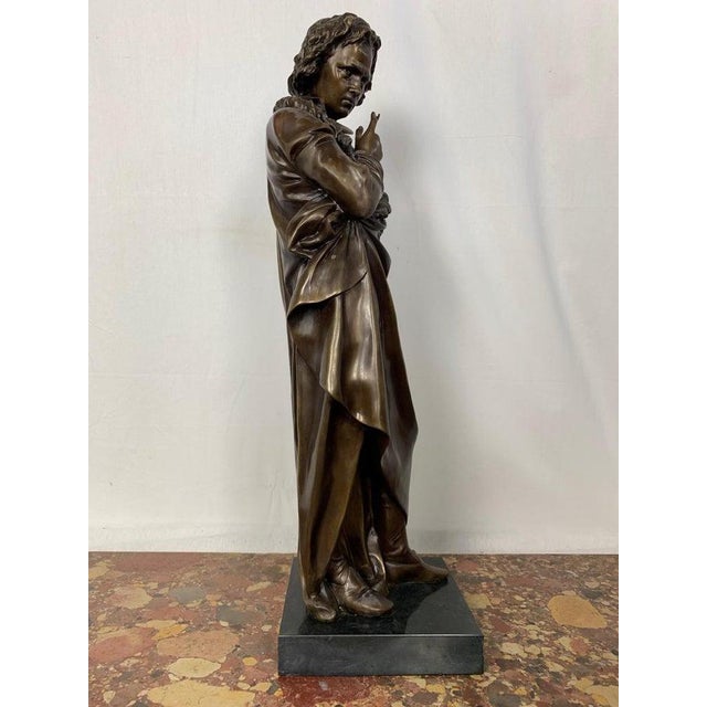 Bronze casting of german composer and maestro beethoven. Piece stands in at over two feet tall so it's an impressive work....