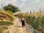Female Figure, Path Through the Dunes, Returning from Fishing, 1890s-1910s, Oil on Canvas For Sale - Image 8 of 12