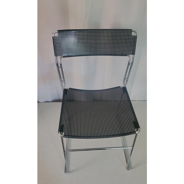 Metal Attributed Arrben Italy "Sultana" Metal Mesh Dining Chair/ C. 1980 For Sale - Image 7 of 8