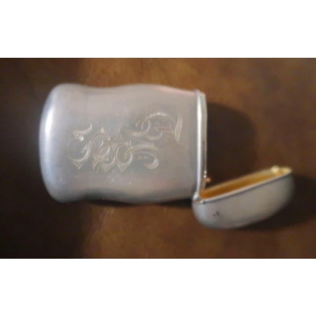 Sterling Silver, Rubies and Sapphire Dragon Fly Match Safe (Vesta) by Fairchild, Circa 1920 For Sale In Miami - Image 6 of 7