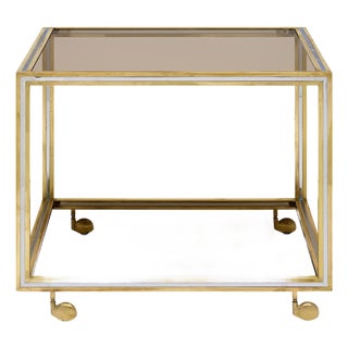 Italian Modernist Bar Cart by Romeo Rega, Circa 1970 For Sale