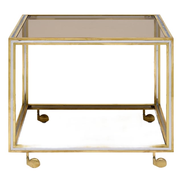 Italian Modernist Bar Cart by Romeo Rega, Circa 1970 For Sale