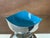 Vintage Heirloom Silver Plate & Turquoise Enamel Footed Bowl For Sale - Image 12 of 14