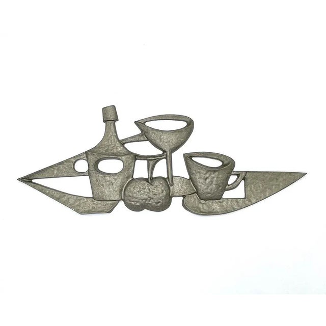 1950s Mid-Century Czech Wall Relief, 1950s For Sale - Image 5 of 5