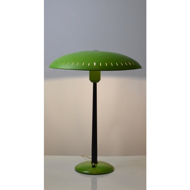 1960s Green Table Lamp by Louis Kalff for Philips, Netherlands, 1960s For Sale - Image 5 of 18