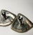 1980s Yaacov Heller Sterling Silver & Gold Vermeil Brutalist Clip on Earrings - Set of 2 For Sale In New York - Image 6 of 7