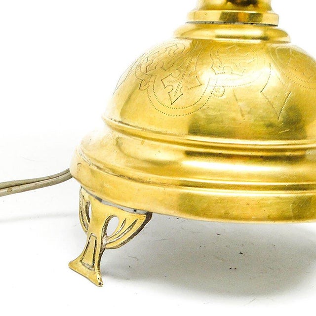 Vintage Glass Table Lamp, Germany, 1950s For Sale - Image 3 of 6