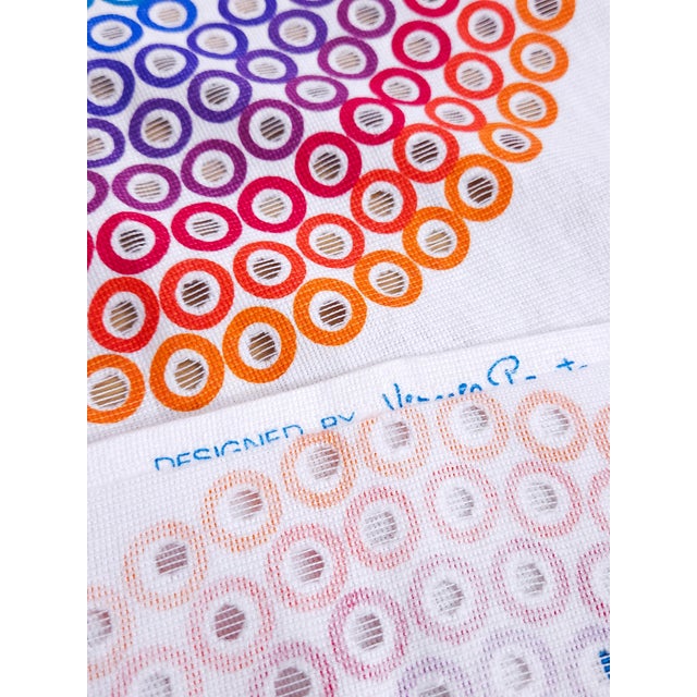 Verner Panton Curve Middle Textile by Verner Panton for Mira-X, 1960s For Sale - Image 4 of 9