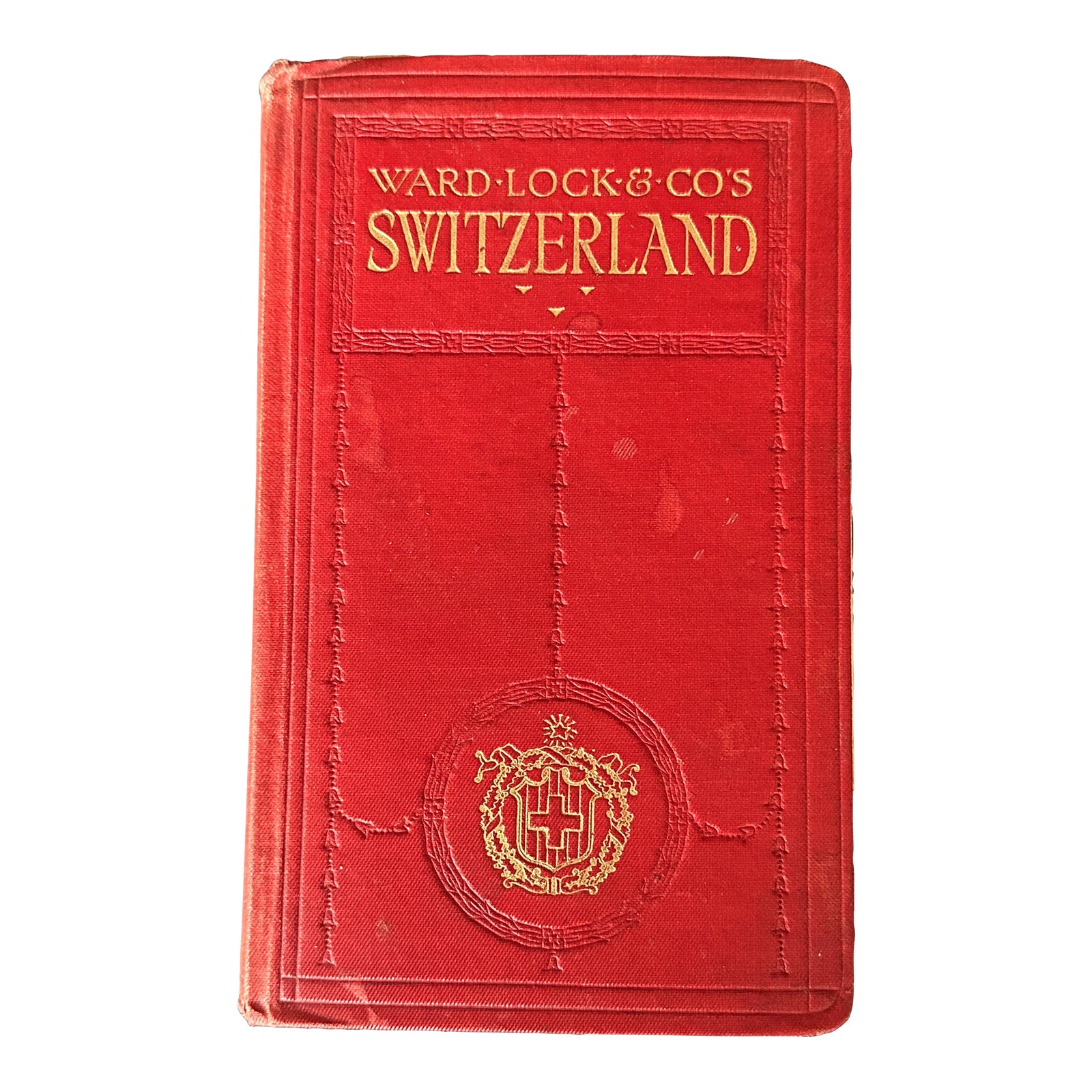 Antique Switzerland Travel Guide Book With Vintage Maps | Chairish