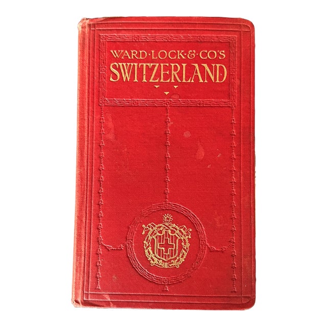 Antique Switzerland Travel Guide Book With Vintage Maps For Sale