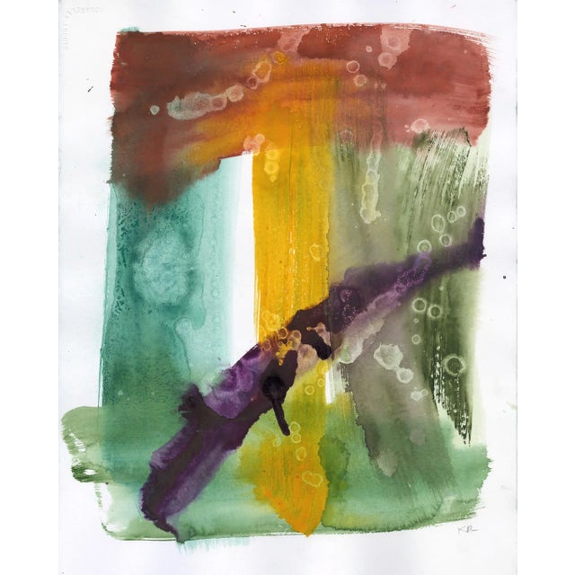 Early 21st Century "Seasonal Refinement" Original Watercolor Painting Set I For Sale - Image 5 of 5