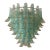 1980s Murano Style Large Sained Glass Chandelier For Sale