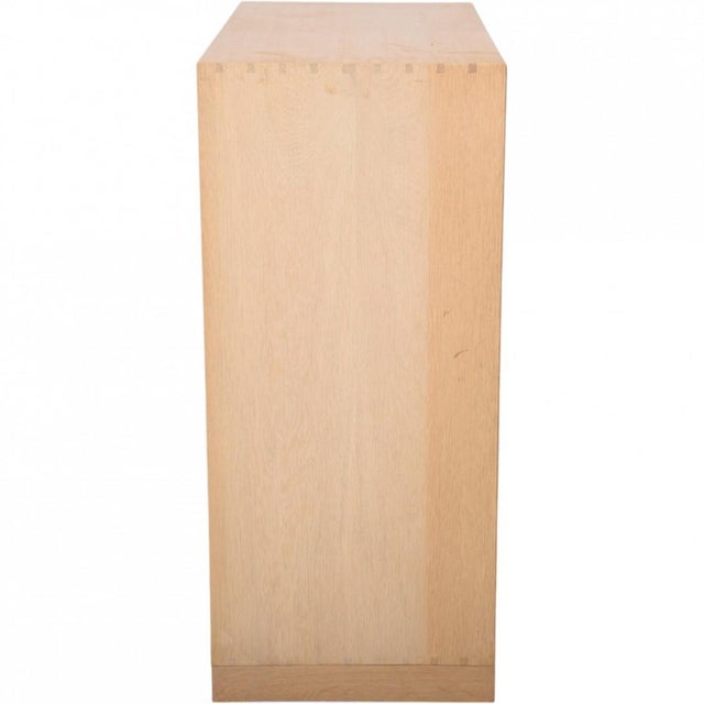Mogens Koch deep bookcase made of oak. The bookcase is from the 1980s and appears with some marks and scratches....