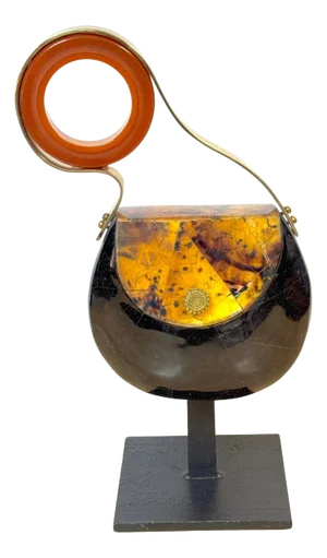 1980s Italian Pop Art Sculpture of a Purse, Museum Mounted