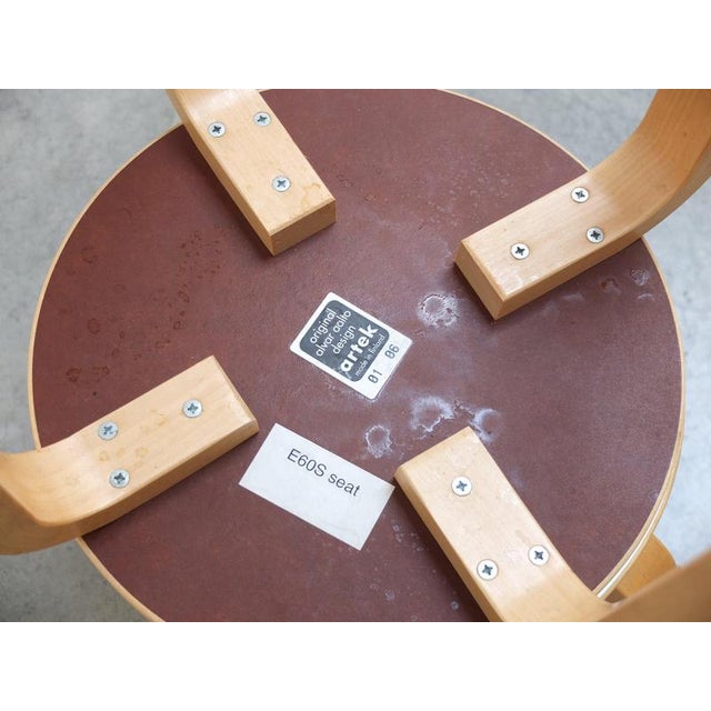 E60 Stools by Alvar Aalto for Artek, 1933, Set of 2 For Sale - Image 11 of 14
