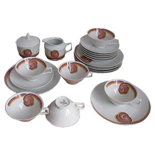 Coffee Service from Bareuther Waldsassen Bavaria, 1970s, Set of 20 For Sale