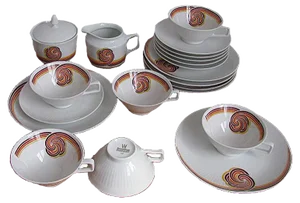 Coffee Service from Bareuther Waldsassen Bavaria, 1970s, Set of 20