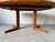 1970s Mid-Century Danish Modern Teak Expanding Round- Oval Dining Table For Sale - Image 12 of 18