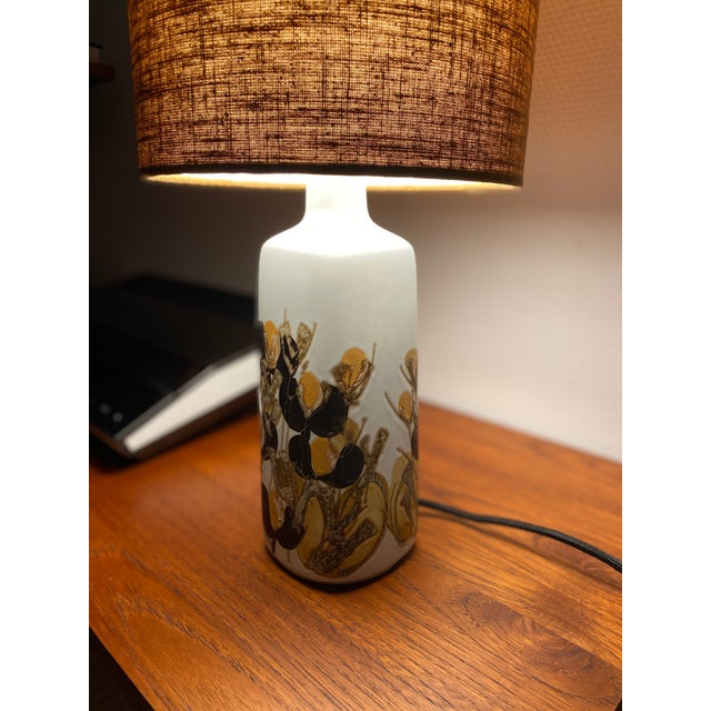 Mid-Century Modern Table Lamp by Ellen Malmer for Royal Copenhagen, 1965 For Sale - Image 4 of 14