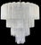 Large Vintage Murano Glass Tiered Chandelier with 78 Alabaster White Glasses, 1990s For Sale - Image 11 of 17