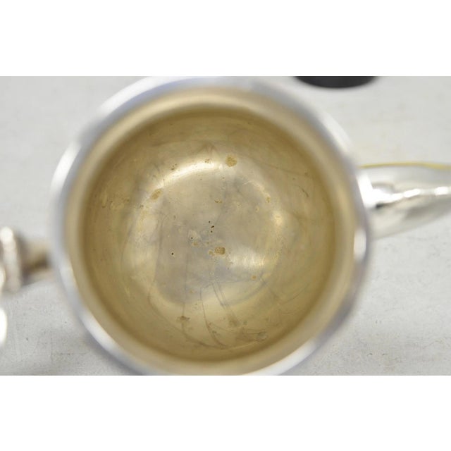 Silver Antique Leonard Art Deco Silver Plated Teapot Coffee Pot W/ Celluloid Handle For Sale - Image 8 of 11