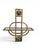 An elegant Art Nouveau magazine and newspaper rack dating from the early 20th century, crafted in gilt brass and designed...