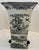 Mid 20th Century Chinese Black & White Porcelain Vase, Figural Rooster Garden Scene For Sale - Image 5 of 10