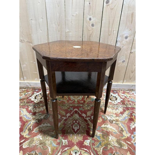 Art Deco Octagonal Side Table For Sale - Image 9 of 9