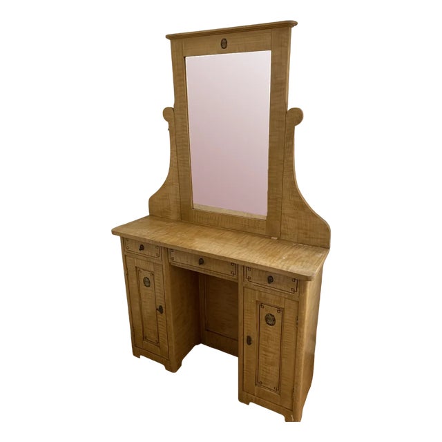 Hand Painted Wooden Dressing Table, 1910s For Sale