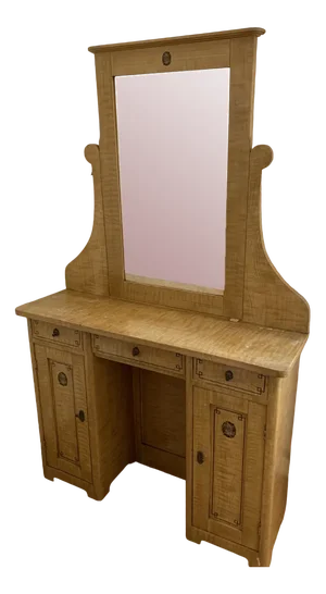 Hand Painted Wooden Dressing Table, 1910s