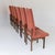 Brown Teak and Red Bouclé Chairs, 1960s, Set of 6 For Sale - Image 8 of 12