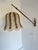 Mid-Century Modern Teak and Sisal Swing-Arm Wall Lamp, 1960s For Sale - Image 6 of 9
