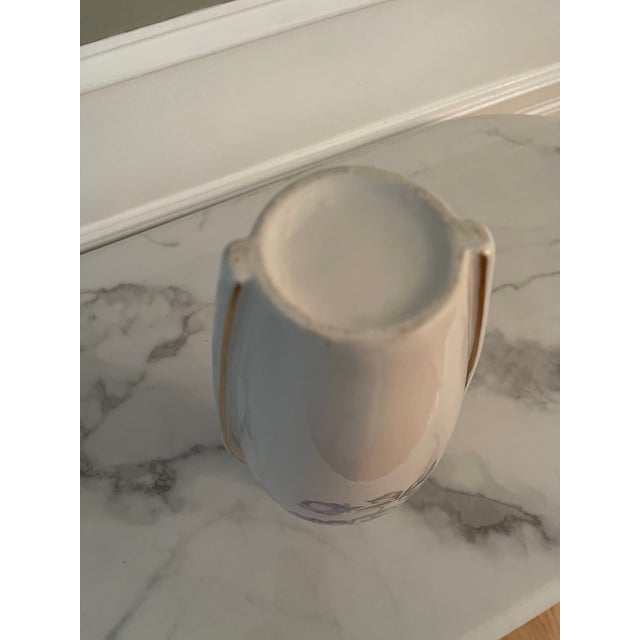 Antique Double Handle Floral Vase For Sale In New York - Image 6 of 7
