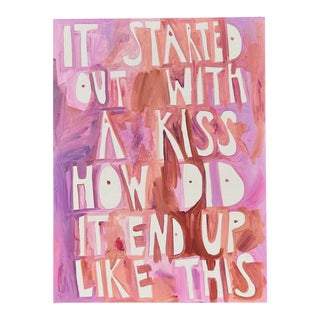It Started Out With a Kiss Painting by Virginia Chamlee For Sale