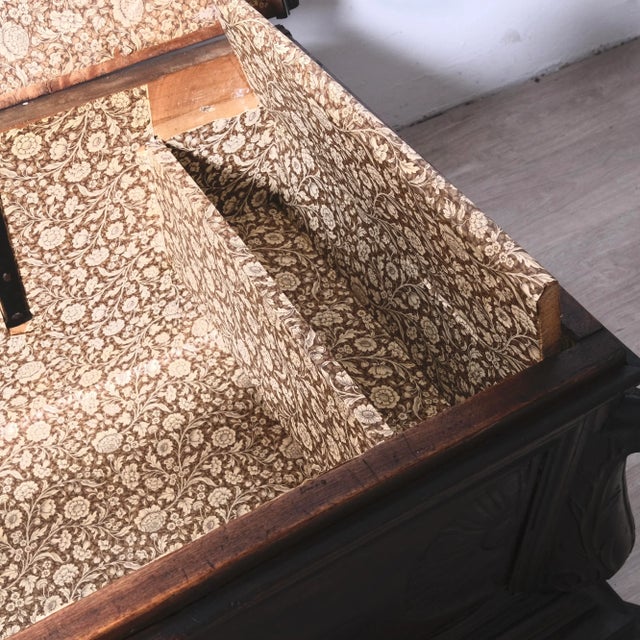 17th Century Carved Walnut Chest, Italy, 1890s For Sale - Image 11 of 18