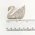 Abstract Vintage Swarovski Swan Brooch With Clear Pave' Set Rhinestones For Sale - Image 3 of 4