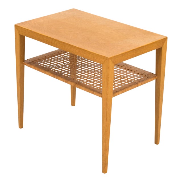 Teak Bedside Table by Severin Hansen for Haslev Møbelsnedkeri, 1957 For Sale