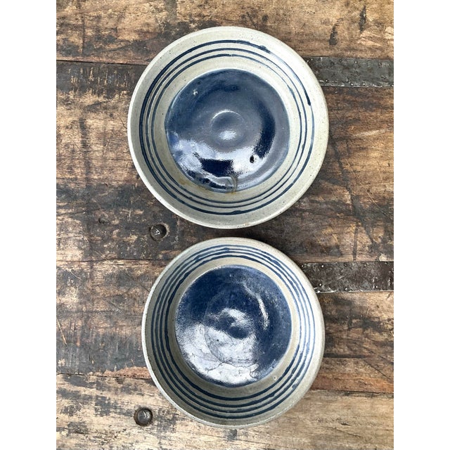 Vintage Original Studio Pottery Bowls - Set of 2 For Sale - Image 10 of 12