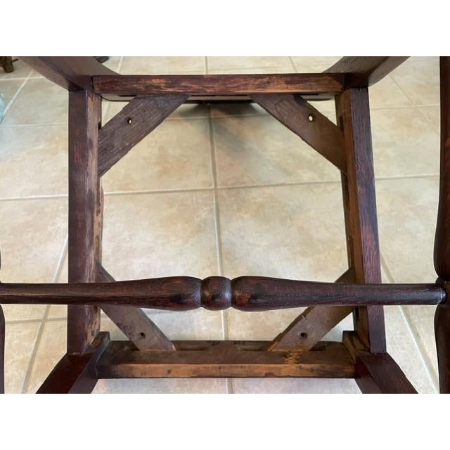 Early 20th Century Set of Six Queen Anne / Chippendale Revival Dining Chairs – Five Side Chairs & Captain’s Chair For Sale - Image 11 of 11