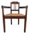 Art Nouveau Deco Armchair in Rattan Webbing, Oak and Copper, 1920s For Sale