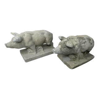 Petite Stone Pigs - A Pair For Sale