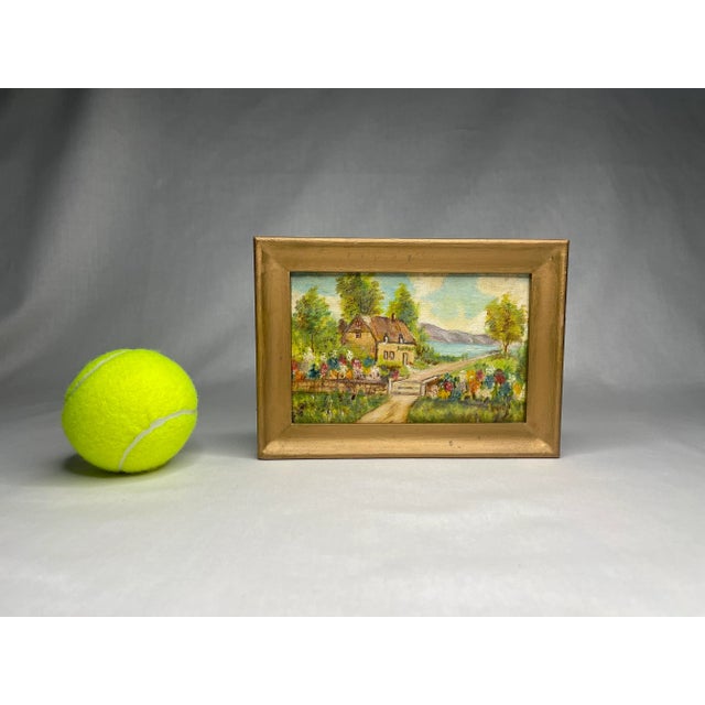English Traditiona Impressionist Landscape Framed Original Oil Painting For Sale - Image 10 of 12
