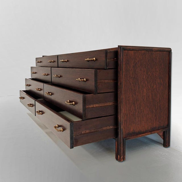 Vintage Chest of Drawers in Exotic Wood and Bamboo, 1970s For Sale - Image 13 of 18