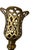 Traditional Pair of Vintage Brass Scalloped Floral Form Candle Holders For Sale - Image 3 of 3